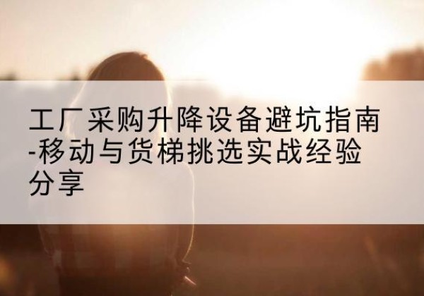 北辰区移动式升降机怎么选-工厂采购升降设备避坑指南-移动与货梯挑选实战经验分享